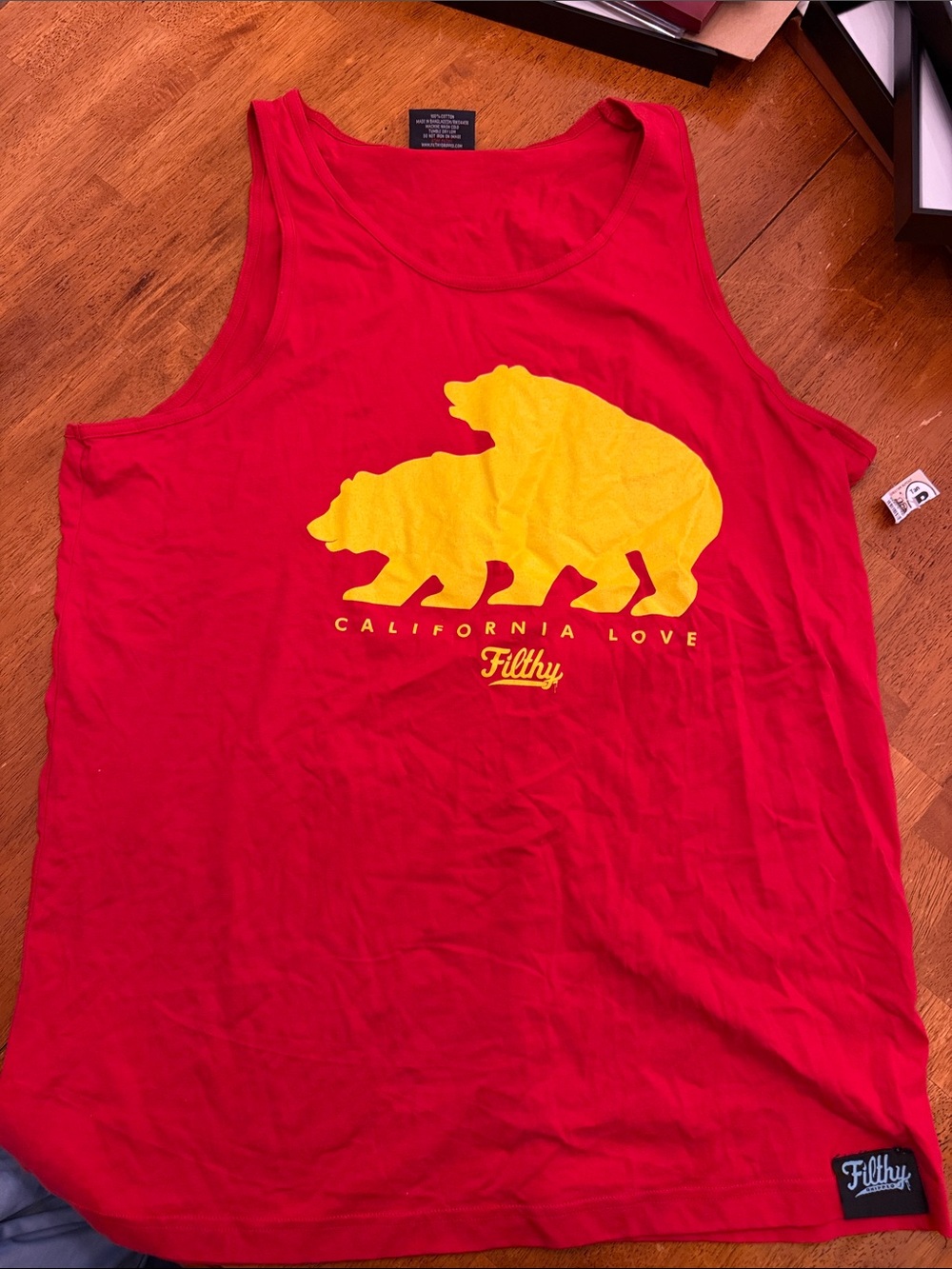 Filthy Red California Love Tank Top